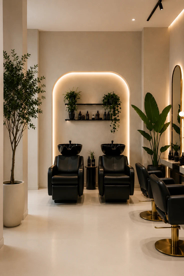 DESSANGE salon floor — Maletti salon furniture