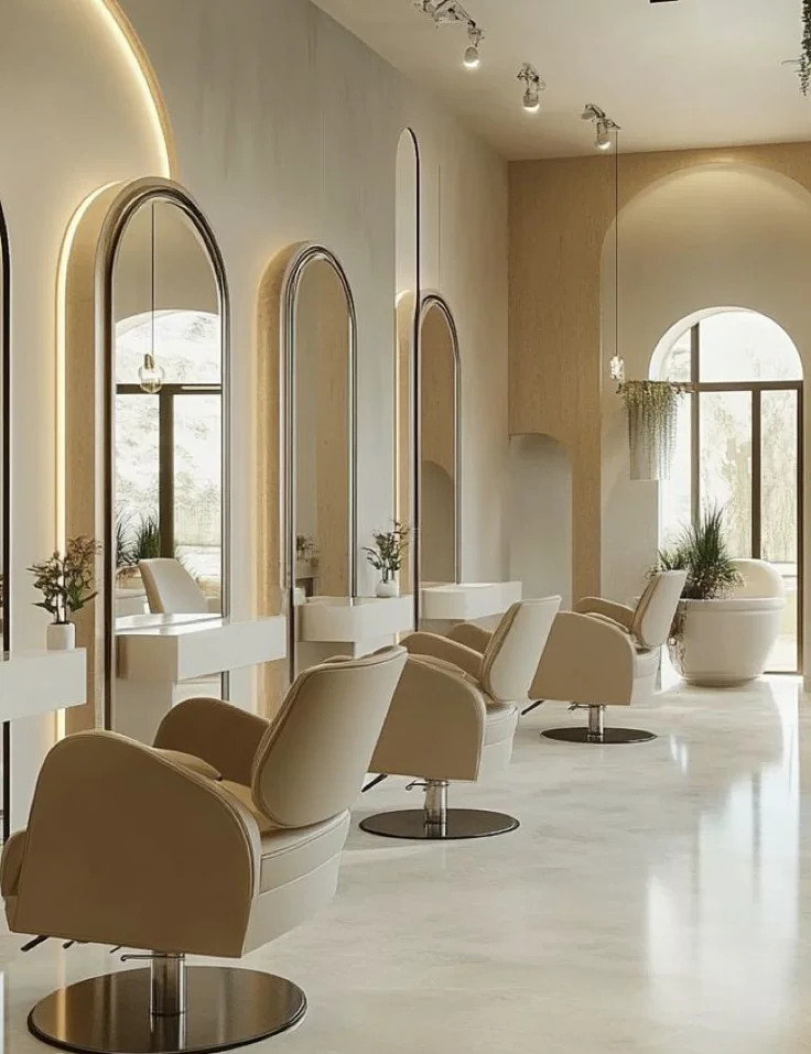 Luxury styling stations — Maletti salon furniture