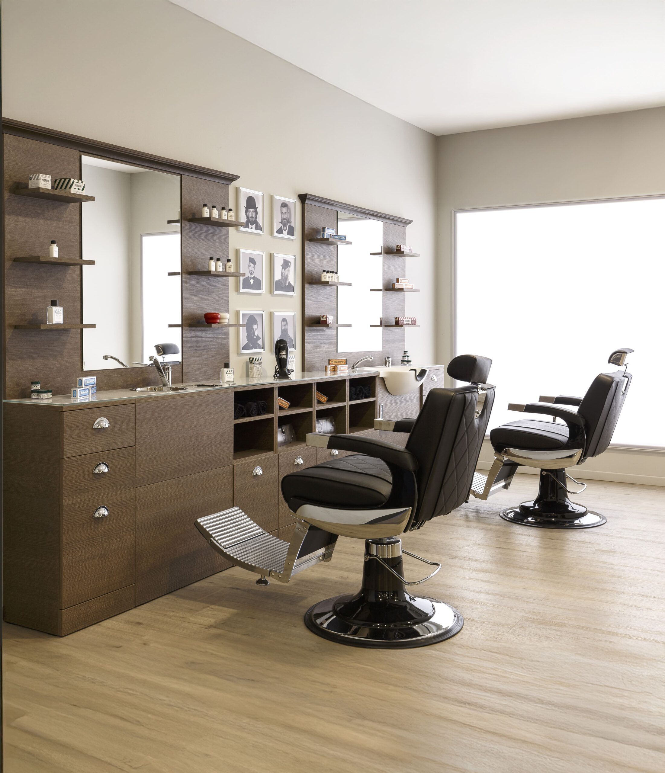 Barber & styling stations